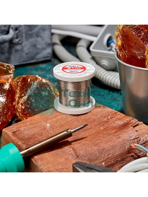 Припой Rexant ПОМ-3, 100г, Ø1мм, (олово 97%, медь 3%), бессвинцовый, ГОСТ 21931-76, катушка