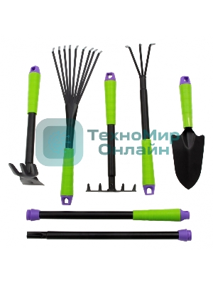 Набор садового инструмента Palisad пластиковые рукоятки, 7 предметов