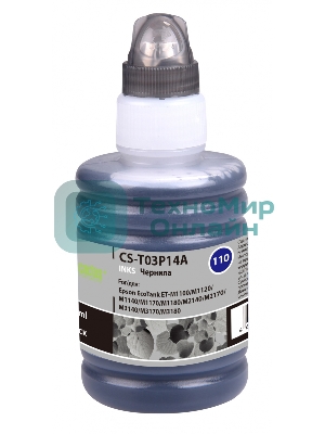 Чернила Cactus CS-T03P14A черный140мл для Epson M1100/M1120/M1170/M2140/M2170