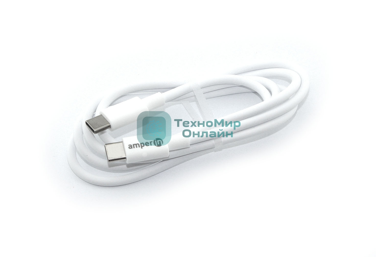 Кабель для зарядки Amperin Type-C-Type-C 1m белый (YDS-C-CC)