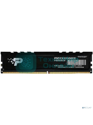 Оперативная память Patriot Signature Premium, DDR5, 16Gb (1x16 GB), 5600 MHz, CL46, DIMM, радиатор, черный