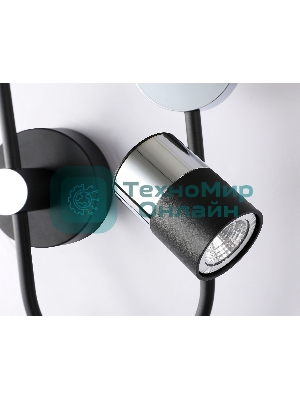 Светильник Ambrella light FL51601/3 BK/CH черный/хром 11W 4200K+GU10 424*275*100