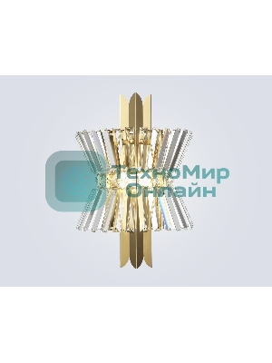 Настенный светильник Ambrella light LH41029/2 BS/CL латунь/прозрачный E14*2 max 40W 310*180*460
