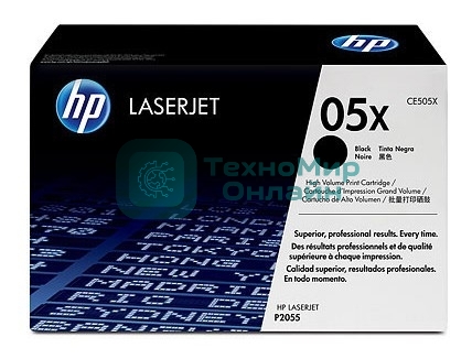 Картридж лазерный HP CE505XD черный двойная упаковка для LJ P2055 2 x 6500 стр