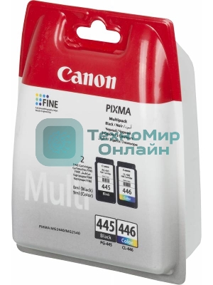 Картридж струйный Canon PG-445/CL-446 (8283B004), для Canon PIXMA MG2540, PIXMA MG2440, 4 цвета, 180 стр.