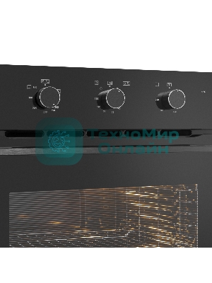 Шкаф духовой газовый с электрическим грилем Maunfeld MOGS703B2, встраиваемый