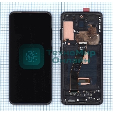 Дисплей для Samsung Galaxy S20 SM-G980F черный с рамкой
