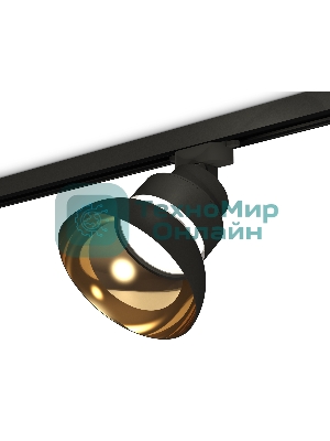 Светильник Ambrella light XT8102201SBK/PYG/CL черный песок/золото желтое полированое/прозрачный GX53