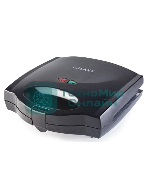 Сэндвич-тостер Galaxy Line GL 2959, черный, со съемными пластинами, 800 Вт