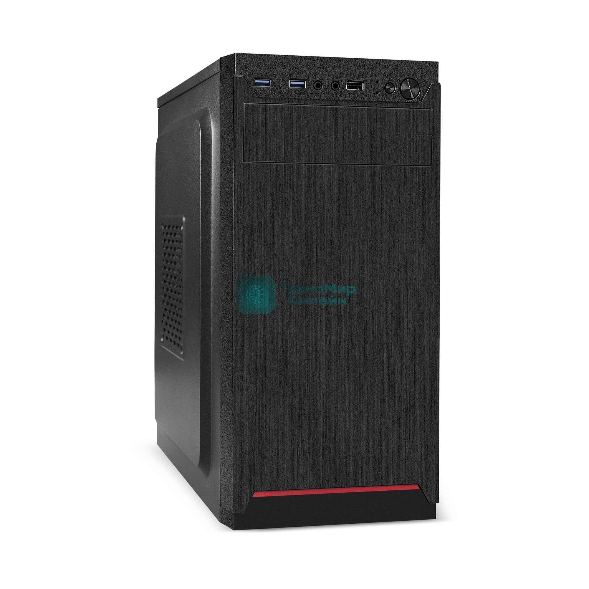 Компьютерный корпус Minitower ExeGate BAA-114U2-AAA400 (mATX, БП AAA400 с вент. 8см, 1хUSB+2хUSB 3.0, аудио, черный)