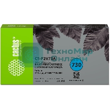 Картридж струйный Cactus CS-P2V73A №730 фото черный (300мл) для HP Designjet T1600/1700/2600