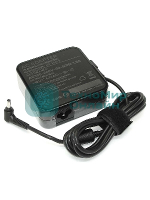 Блок питания (сетевой адаптер) для ноутбуков Asus 19V 4.74A 4.0x1.35мм 90W (квадратный корпус), OEM