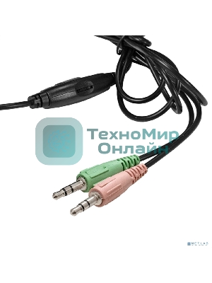 Гарнитура ExeGate Office HS-130S чёрный, проводная, 2 x mini jack 3.5 мм