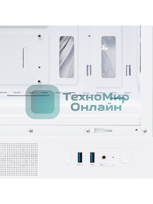 Компьютерный корпус HSPD M310, Mesh Mini-tower, белый, TG, 0.4 SPCC, 3x120мм ARGb mATX, mITX 180/280/160мм 1x2.5