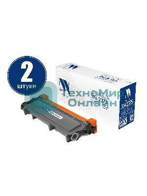 Картридж NVP совместимый NV-TN-2375T-SET2 для Brother HL-L2300DR/HL-L2340DWR/HL-L2360DNR/HL-L2365DWR/DCP-L2500DR/DCP-L2520DWR/DCP-L2540DNR/DCP-L2560DWR/MFC-L2700DWR/MFC-L2720DWR/MFC-L2740DWR/MFC-L2700DNR (2600k) (2 шт)