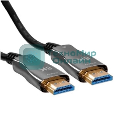 Кабель HDMI Wize AOC-8K-HM-HM-80M оптический, 80 м, 8K/60HZ, 4:4:4, v.2.1, ARC, 19M/19M, черный, коробка