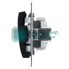 Systeme Electric Glossa Антрацит Выключатель 1-клавишный сх.1, 10AX