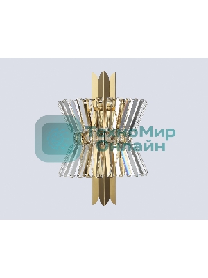 Настенный светильник Ambrella light LH41029/2 BS/CL латунь/прозрачный E14*2 max 40W 310*180*460