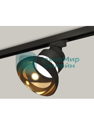 Светильник Ambrella light XT8102201SBK/PYG/CL черный песок/золото желтое полированое/прозрачный GX53