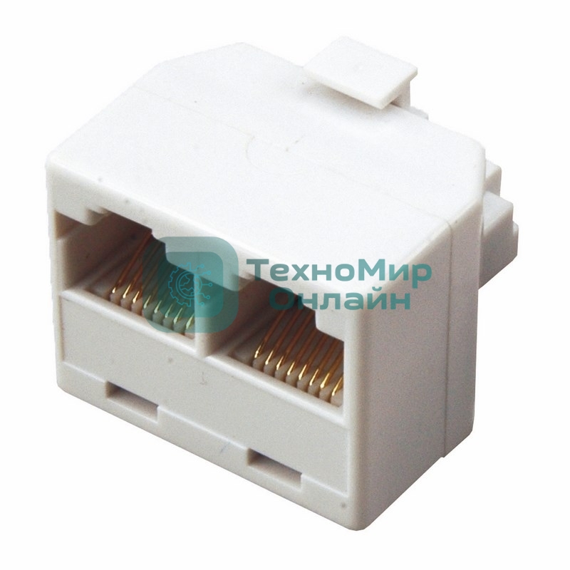 Компьютерный двойник Rexant RJ-45(8P-8C) (штекер - 2 гнезда)