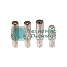 Набор с антенным телевизионным удлинителем для ТВ длиной 20 метров с F-разъемами и ТВ-переходниками Rexant