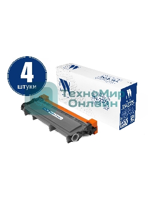 Картридж NVPrint совместимый NV-TN-2375T-SET4 для Brother HL-L2300DR/HL-L2340DWR/HL-L2360DNR/HL-L2365DWR/DCP-L2500DR/DCP-L2520DWR/DCP-L2540DNR/DCP-L2560DWR/MFC-L2700DWR/MFC-L2720DWR/MFC-L2740DWR/MFC-L2700DNR (2600k) (4 шт)