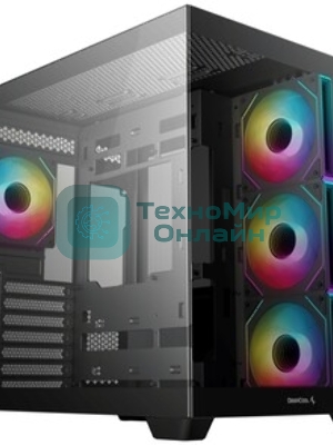 Компьютерный корпус Deepcool CG530 4F черный без БП ATX 2x120мм 2x140мм 2xUSB 2.0 1xUSB 3.0 audio bott PSU