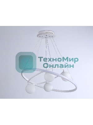 Светильник Ambrella light FL66321/1+4 WH белый 69W 3000K-6400K+G9/4 D600/400*1200 (ПДУ ИК)