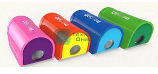 Точилка для карандашей ручная Deli E0545, 1 отверстие, пластик, ассорти