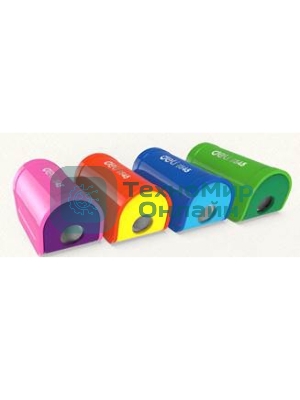 Точилка для карандашей ручная Deli E0545, 1 отверстие, пластик, ассорти