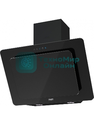 Вытяжка наклонная KRONA Liva 600 S черный, 60 см, 715 куб. м/ч, 52 дБ