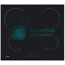 Встраиваемая электрическая панель CANDY CH64DVT . 4 hi light зоны нагрева. Цветная графика зон расширения. 1 зона расширения: круглая Ø 130-220 мм. 