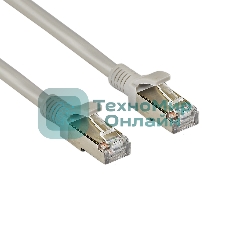 Патч-корд ExeGate FTP-RJ45-RJ45-C5e-CU-5M-GY, FTP, cat.5e, 5м, медь, серый