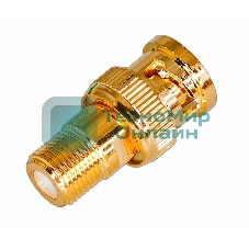 Переход гнездо F-штекер BNC GOLD Rexant