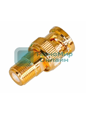 Переход гнездо F-штекер BNC GOLD Rexant