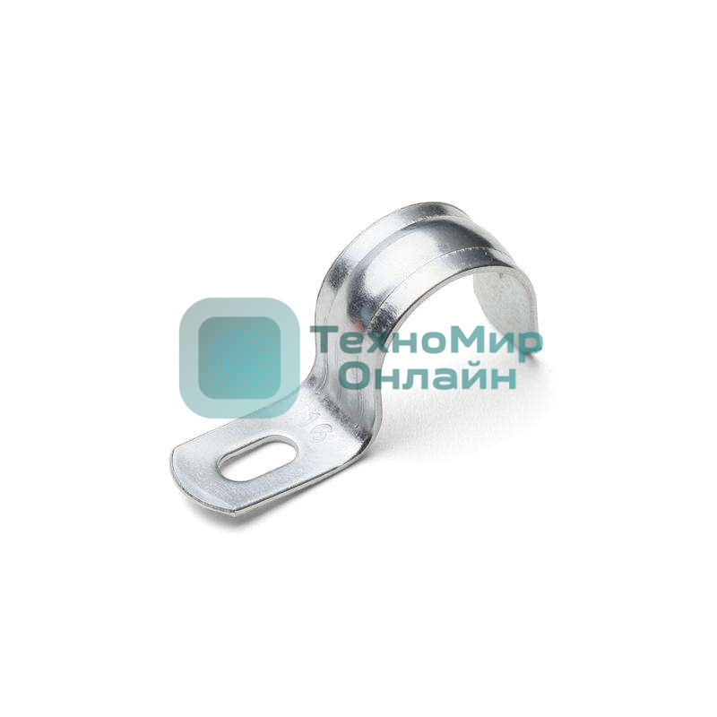 Скоба крепежная однолапковая Fortisflex СМО d19-20 мм метал. оцинк. (уп. 100 шт)