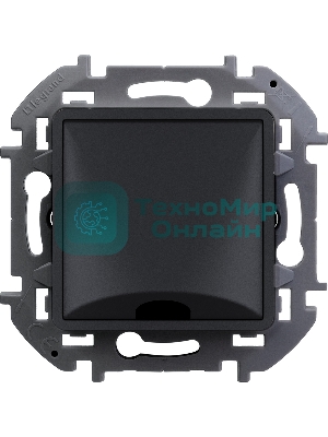 Inspiria Вывод кабеля с зажимом для крепления антрацит