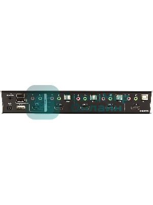 Переключатель, электрон., KVM+Audio+USB 2.0, 1 user USB+HDMI => 4 cpu USB+HDMI, соШнур. USB 2х1.8м., настол., исп.стандарт, без OSD, некаскад.. CUBIQ 4 PORT HDMI KVMP SWITCH W/1.8M