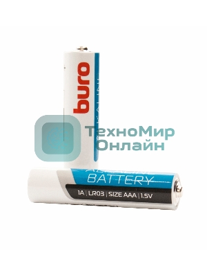 Батарея Buro Alkaline LR03 AAA (40шт) коробка