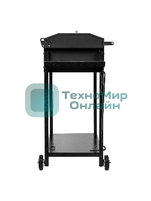 Мангал Palisad Camping на колесах с крышкой-барбекю, 662х390х920, сталь 2 мм, термометр, кочерга