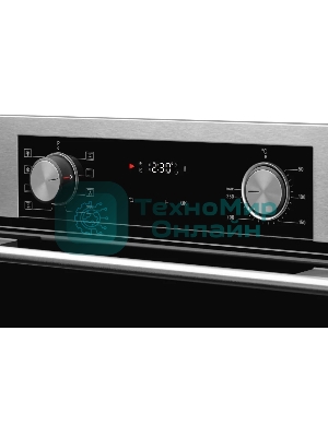 Встраиваемый духовой шкаф Kuppersberg HF 608 BX 80 л, High-Tech, 6 режимов, паровая очистка, черный, нерж. сталь