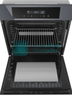 Шкаф духовой электрический Maunfeld AEOD60103G1, 60л, дверца с 3 стеклами, графит