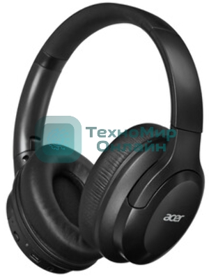 Беспроводные/проводные наушники Acer OHR304 черный, полноформатные, Bluetooth + проводной, активное шумоподавление, до 16 ч