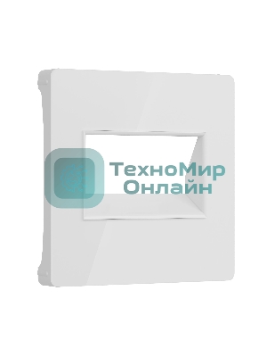 Накладка для двойной розетки Еthernet RJ-45 (белый акрил)