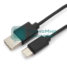 Кабель USB Гарнизон GCC-USB2-AMCM-0.5M, USB2.0 AM/USB3.1 Type-C, 0.5м, пакет