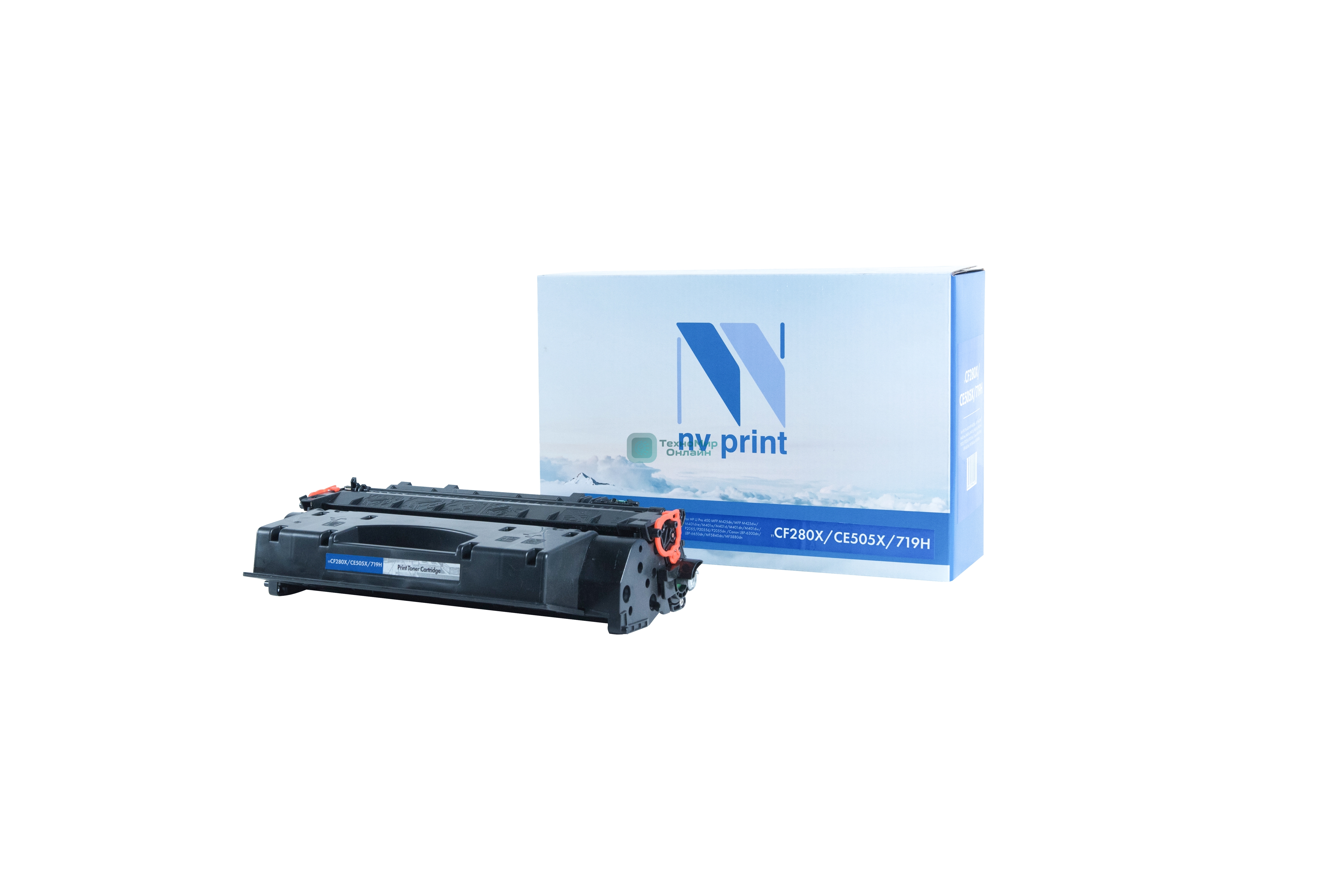 Картридж лазерный NVPrint совместимый NV-CF280X/CE505X/NV-719H для HP LaserJet Pro 400 MFP M425dn/400 MFP M425dw/400 M401dne/400 M401a/400 M401d/400 M401dn/400 M401dw/P2055/P2055d/P2055dn/Canon LBP-6300dn/LBP-6650dn/MF5840dn/MF5880dn (6900k)
