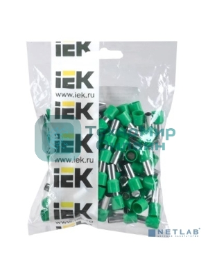 Наконечник-гильза изол. Е1612 (уп. 100 шт) IEK UGN10-016-08-12