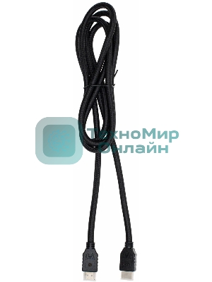 Кабель аудио-видео Cactus CS-HDMI.2-1.8 HDMI (m)/HDMI (m) 1.8м. позолоченные контакты черный