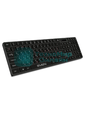 Клавиатура SVEN KB-E5300W беспроводная, радиоканал, чёрный