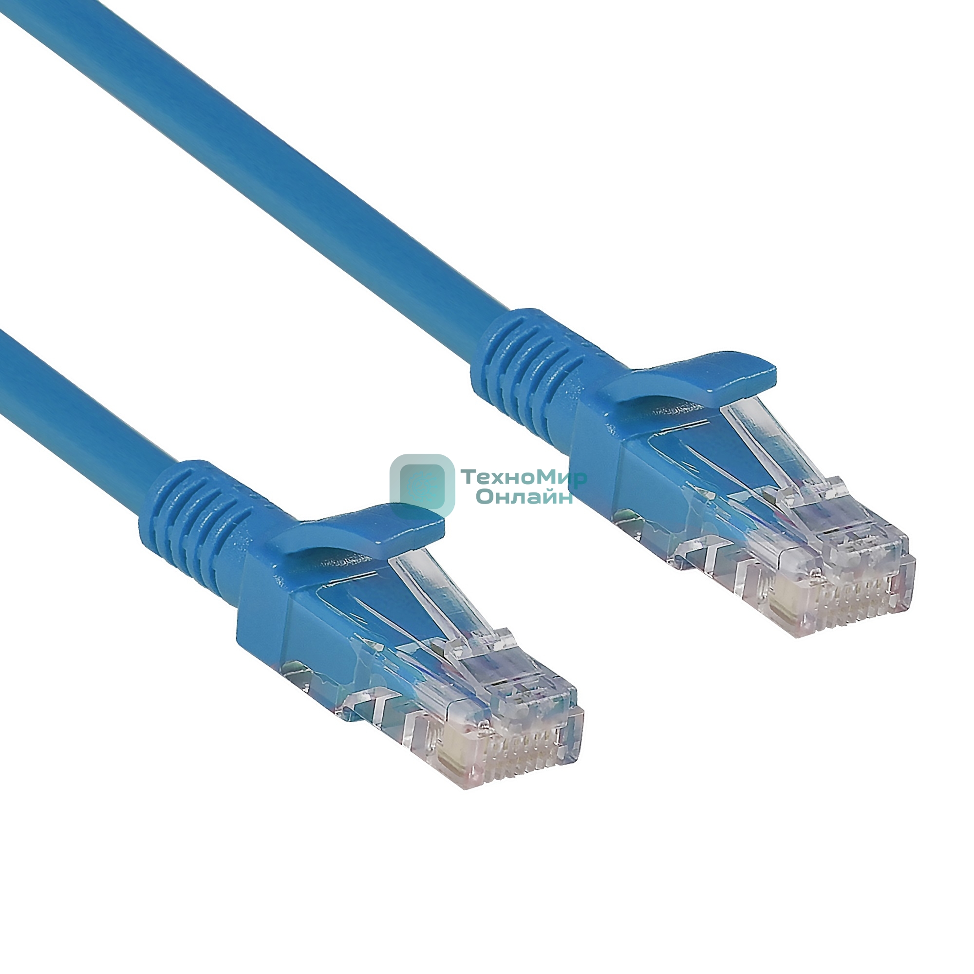 Патч-корд ExeGate UTP-RJ45-RJ45-5e-5M-BL, UTP, cat.5e, 5м, синий